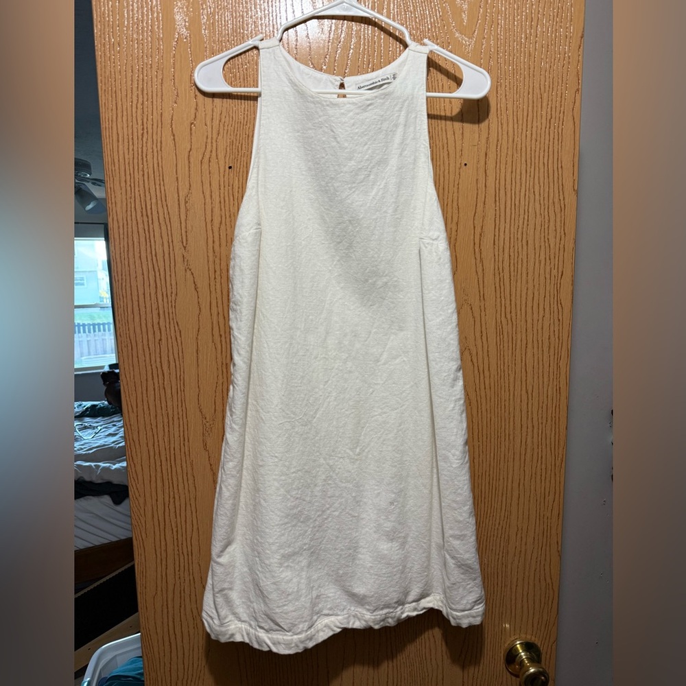 Abercrombie & Fitch White Linen Dress